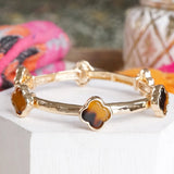 Clover Stretchy Bangle Bracelet