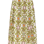 Floral patterned skirt on a white background