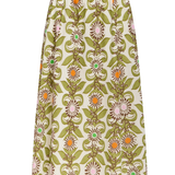 Floral patterned skirt on a white background