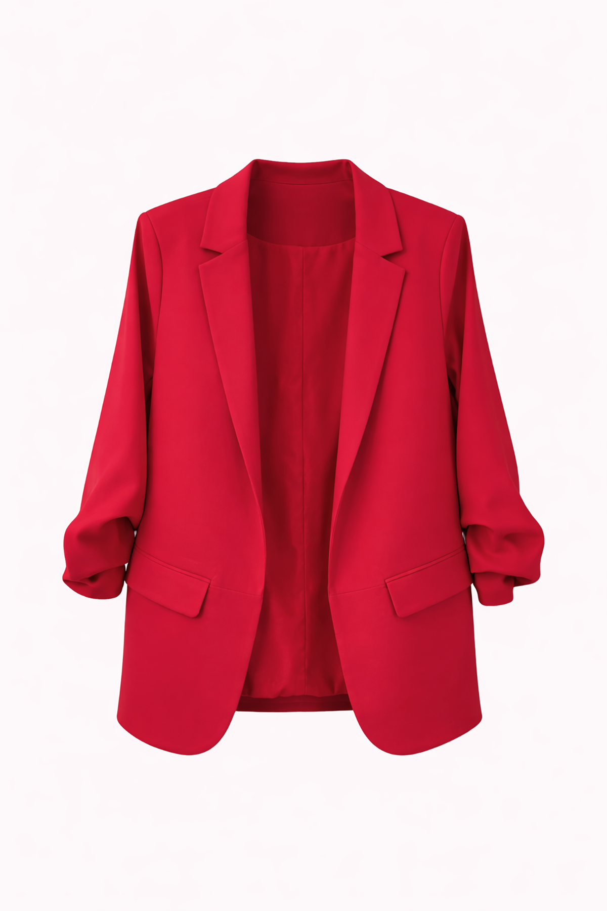 Red blazer on a white background