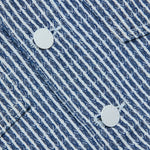 Cropped structured jacket in a blue tone.