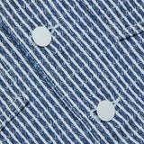 Cropped structured jacket in a blue tone.