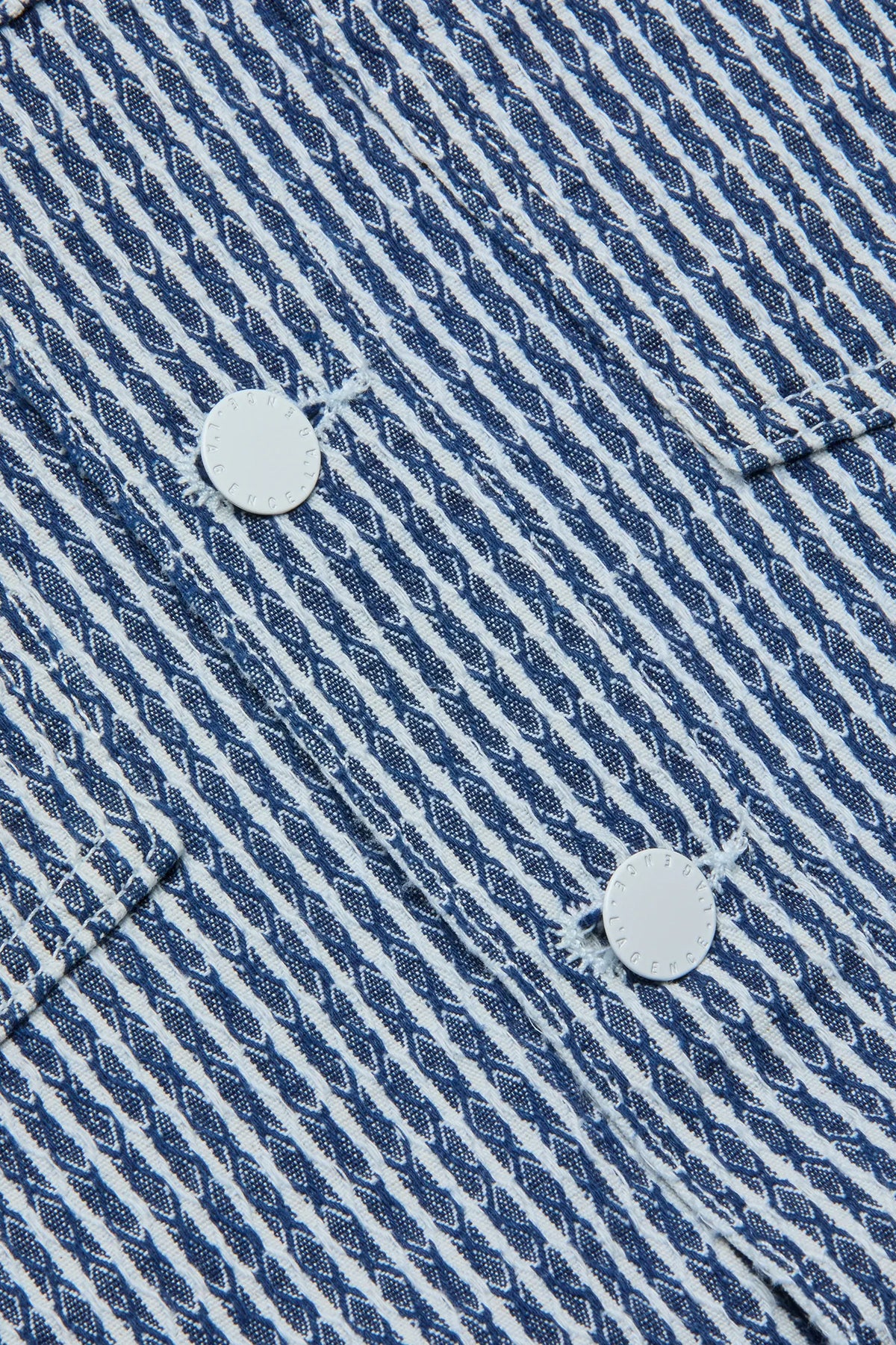 Cropped structured jacket in a blue tone.