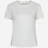 A white short-sleeve crewneck t-shirt by Enigma Style, shown on a clean white background.