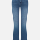Blue jeans on a white background