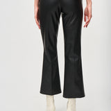 Leatherette Flared Pull-On Pants