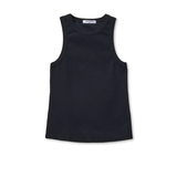 black tank top on white background 
