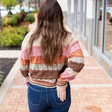 Multi Color Wavy Stripe Sweater