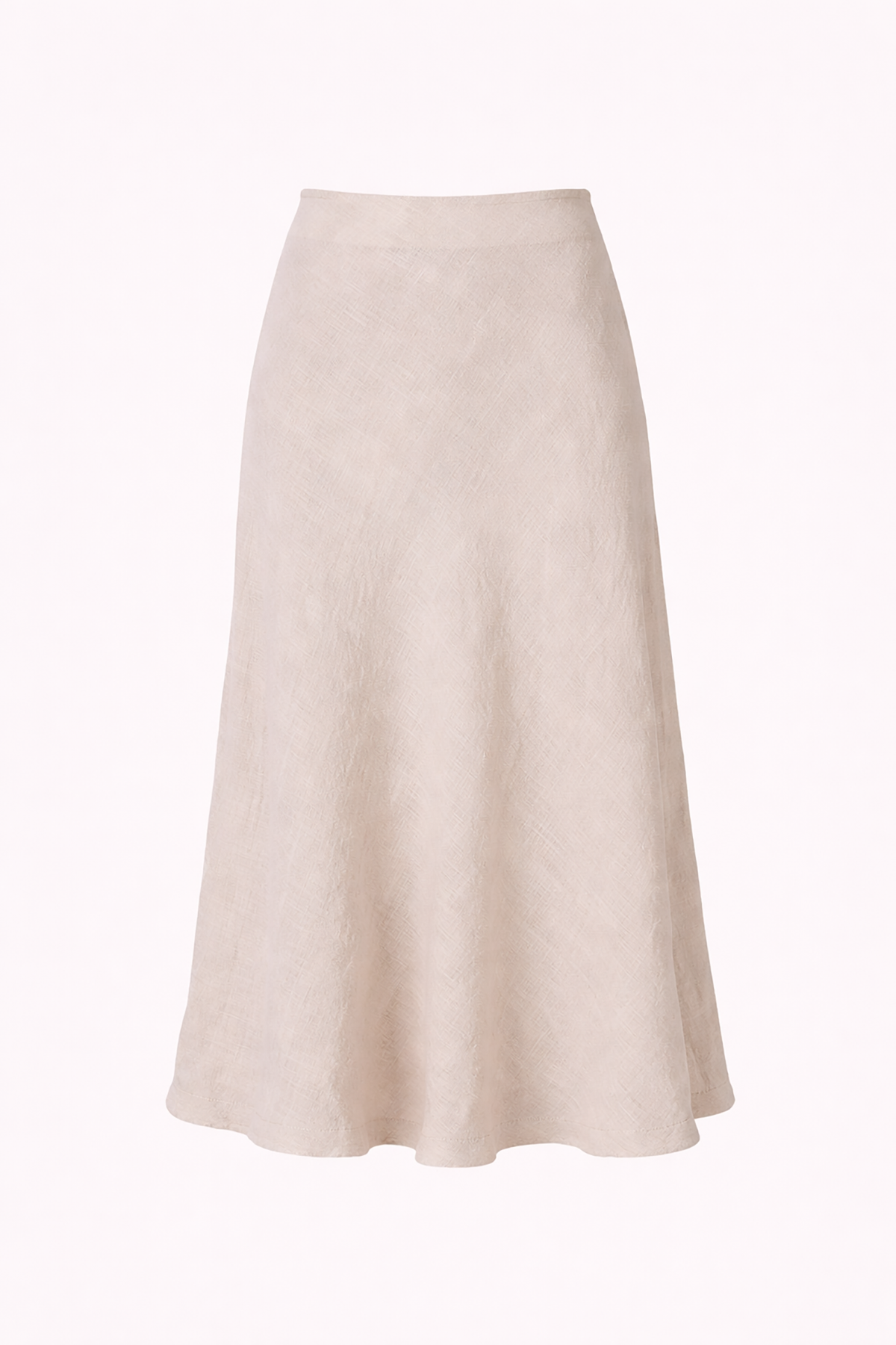 Beige skirt on a white background