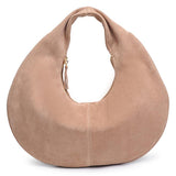 Farrah Genuine Suede Leather Hobo