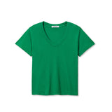 Green t-shirt on a white background