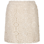 lace mini skirt on white background 