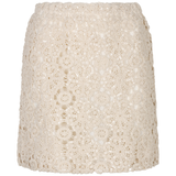 lace mini skirt on white background 