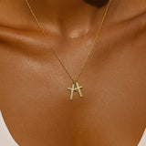 Double Cross Necklace