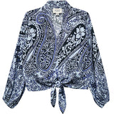 Scarlet Tie Front Top