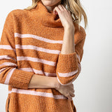 Striped Turtleneck Sweater