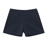 navy shorts on white background