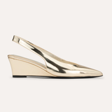 gold wedge on white background 