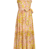 Floral patterned dress on a white background