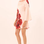 Statement-print dress with a structured silhouette