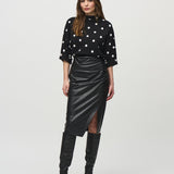 Leatherette Pull-On Pencil Skirt