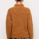 Mock Neck Boucle Sweater