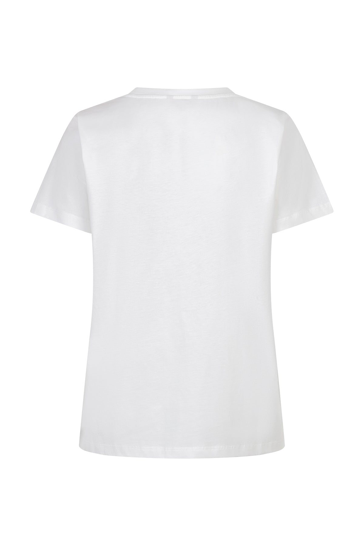 White t-shirt on a white background