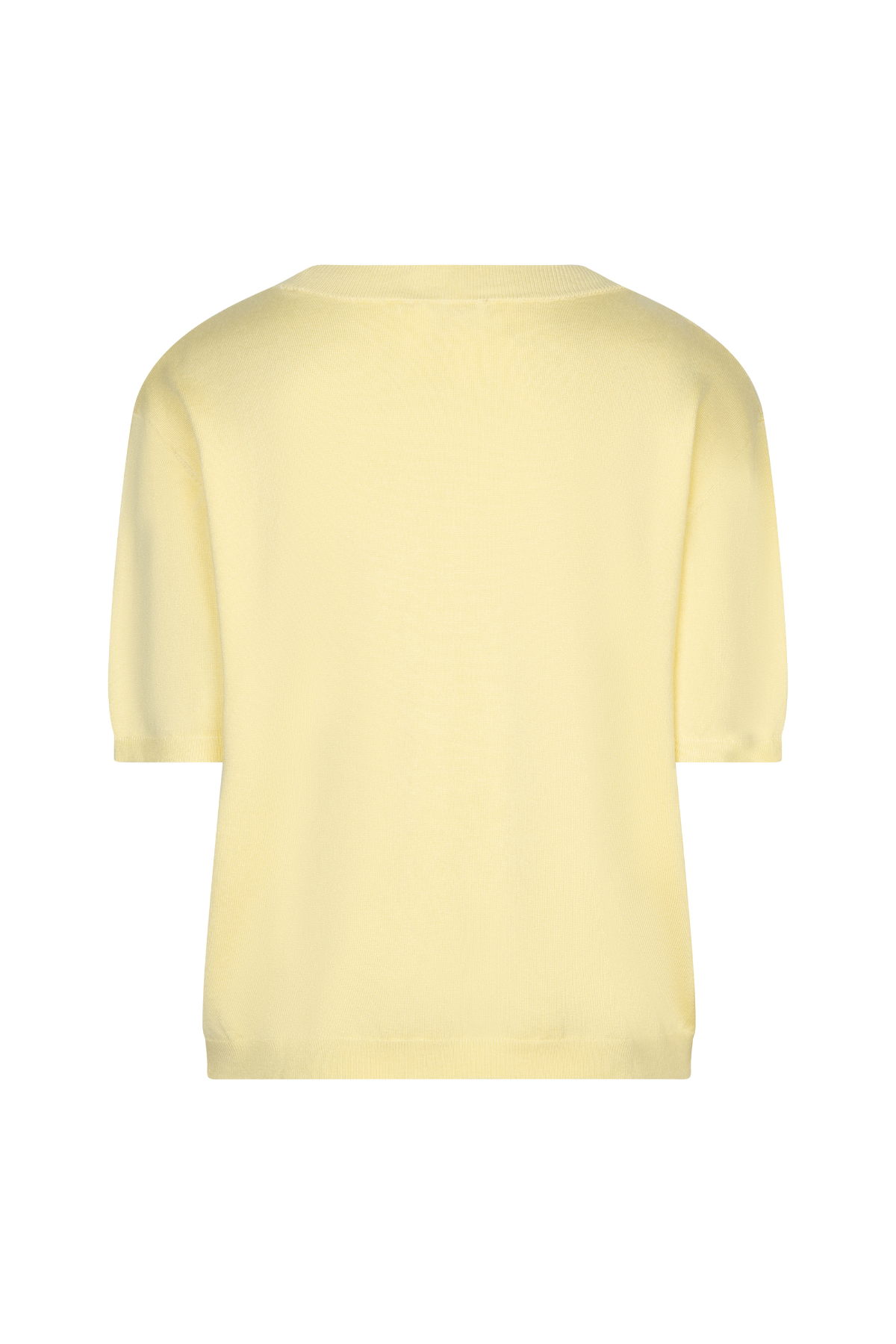 Yellow t-shirt on a white background