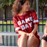 GAME DAY Sequin Top