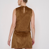 Hugo Faux Suede Short Skirt