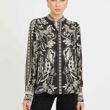 Riley Top in Zebra Fern