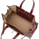 Sutton Burgundy Recycled Vegan Leather Tote Bag