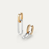 Detachable link earring shown in both short and extended styles