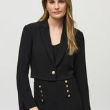 Silky Knit Cropped Blazer