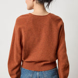Split Neck Raglan Pullover