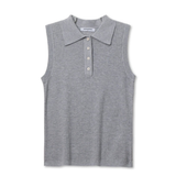 grey tank top on white background 