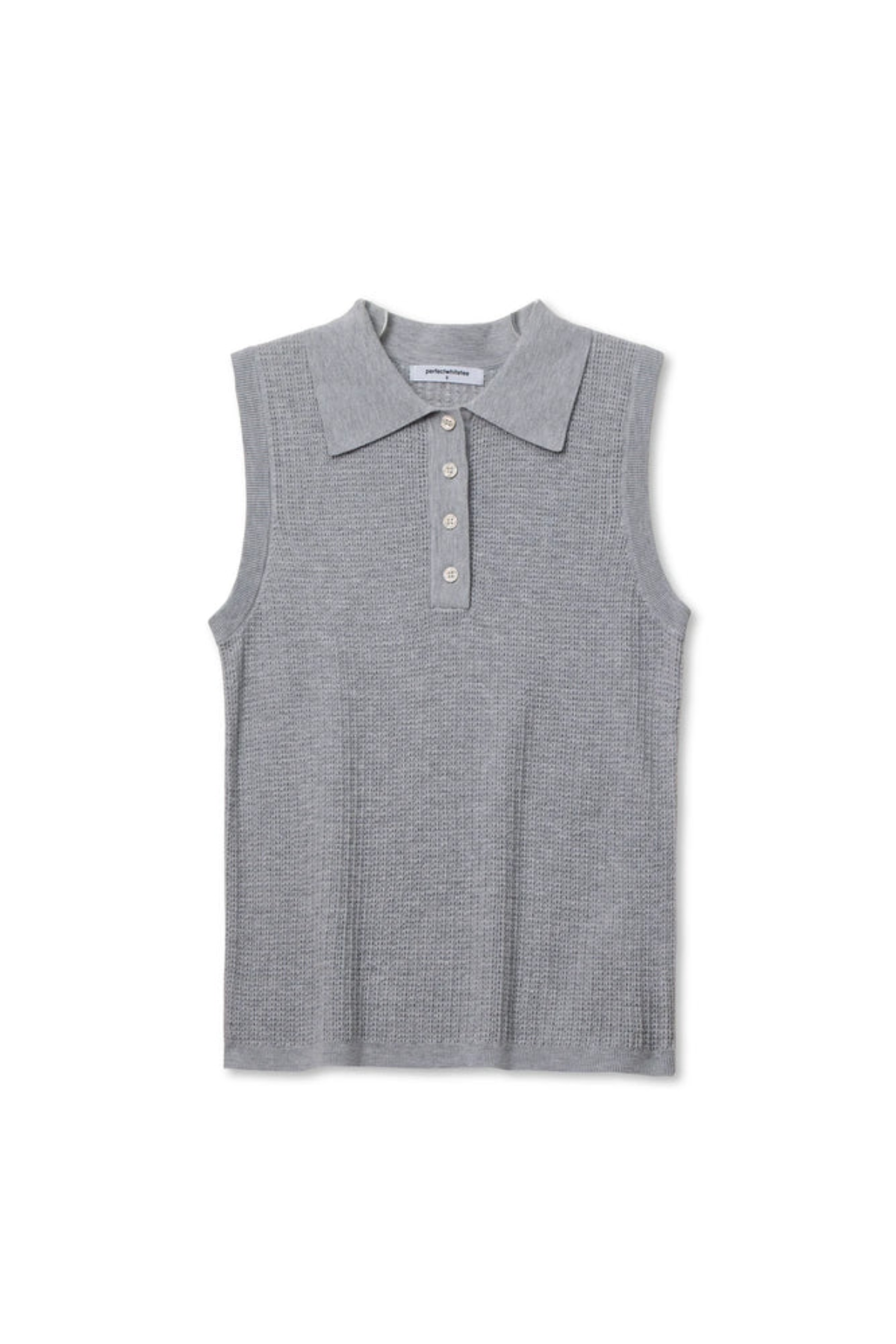 grey tank top on white background 