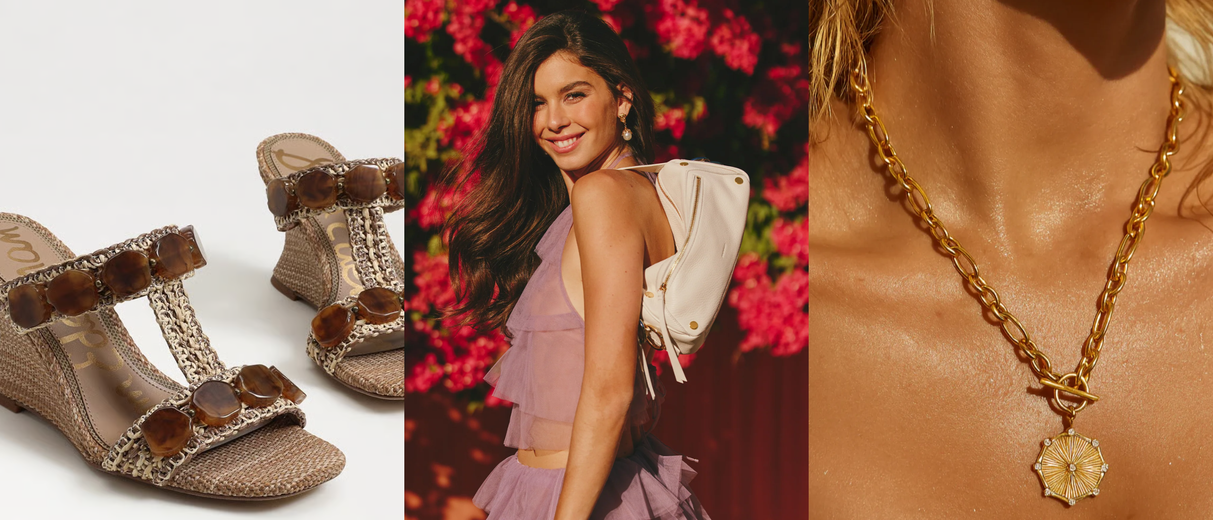 collage of womens accessories 