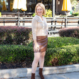 Contrast Cardigan Top