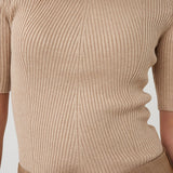 Round Neck Rib Sweater