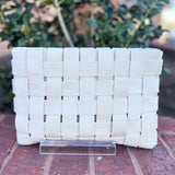 Lindy Woven Large Faux Suede