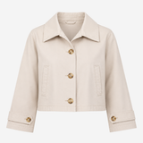 Cropped Trench Jacket