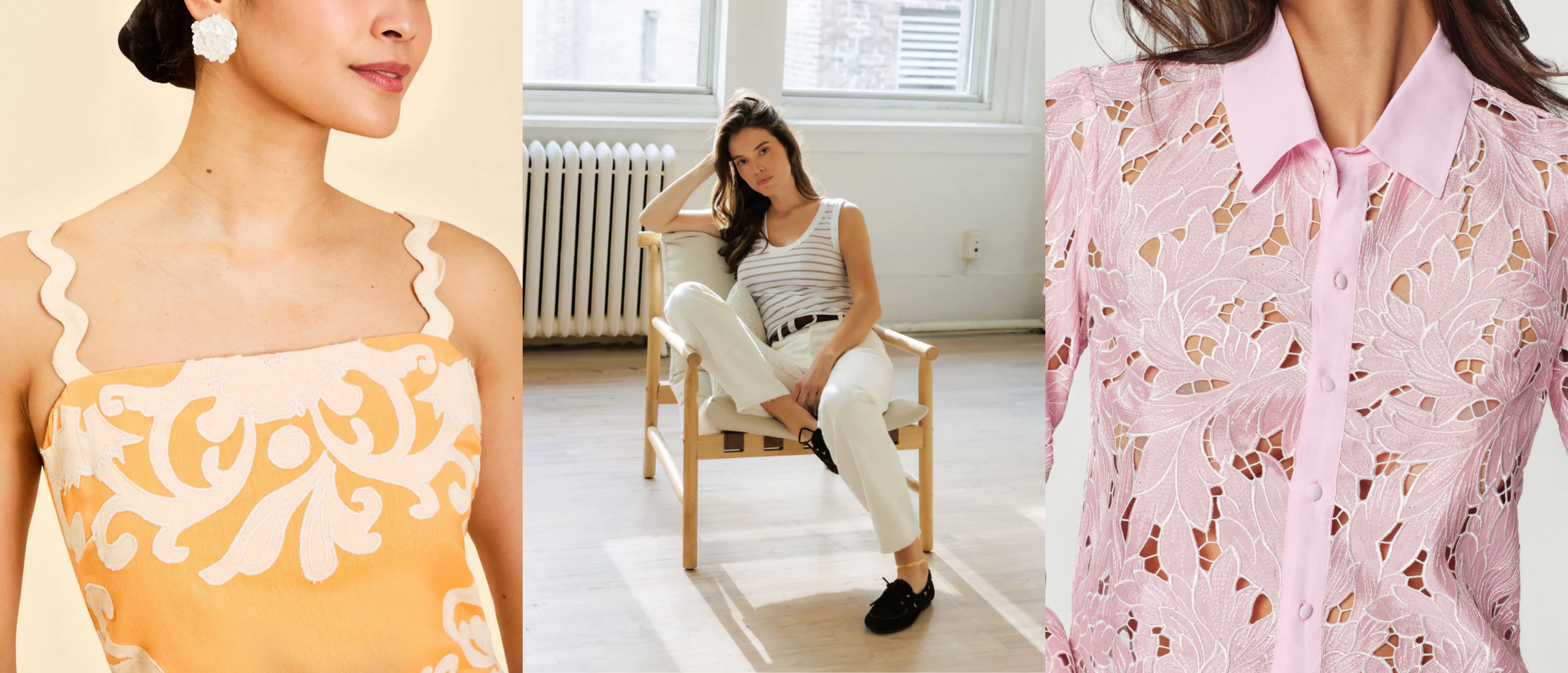 collage of women in colorful clothing 