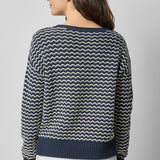 Long Sleeve Zig Zag Sweater