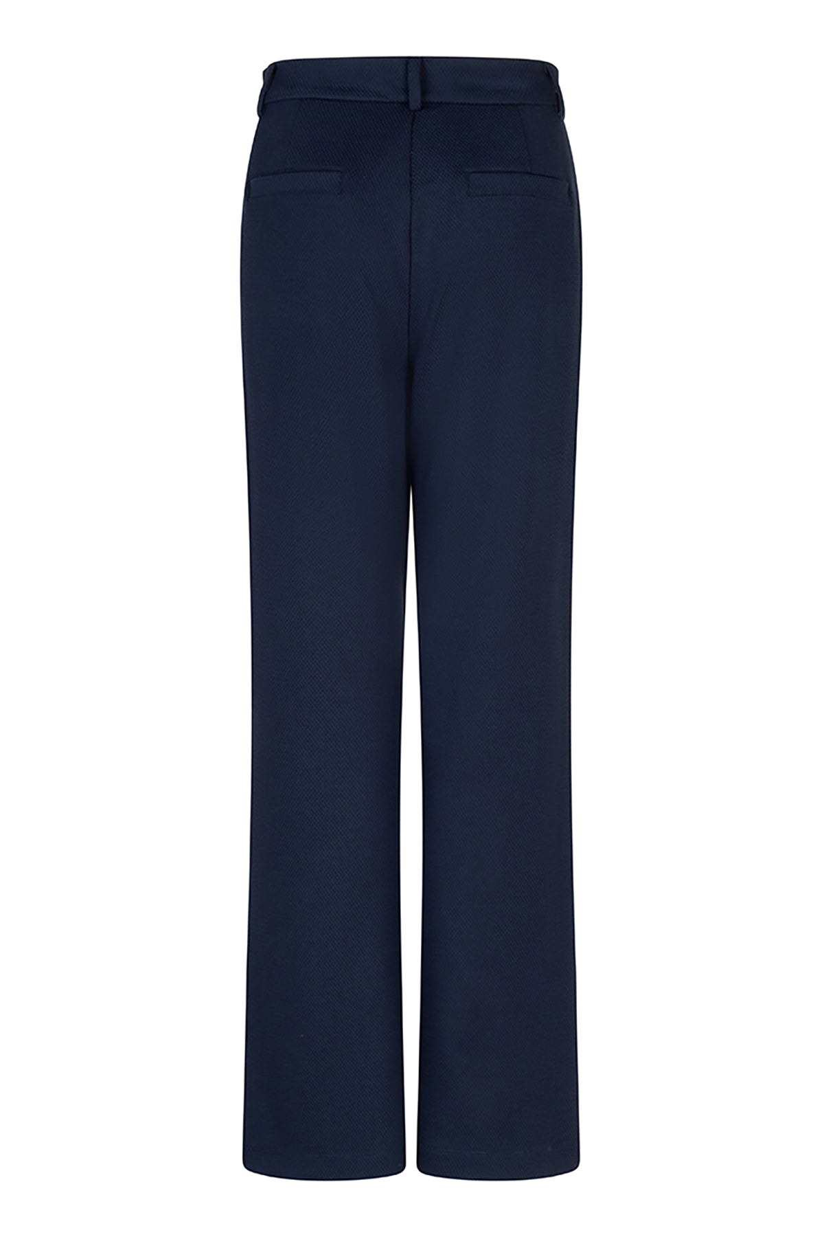 Navy blue pants on a white background