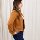 Button Down Suede Jacket