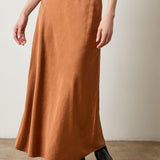 Satin Bias Maxi Skirt