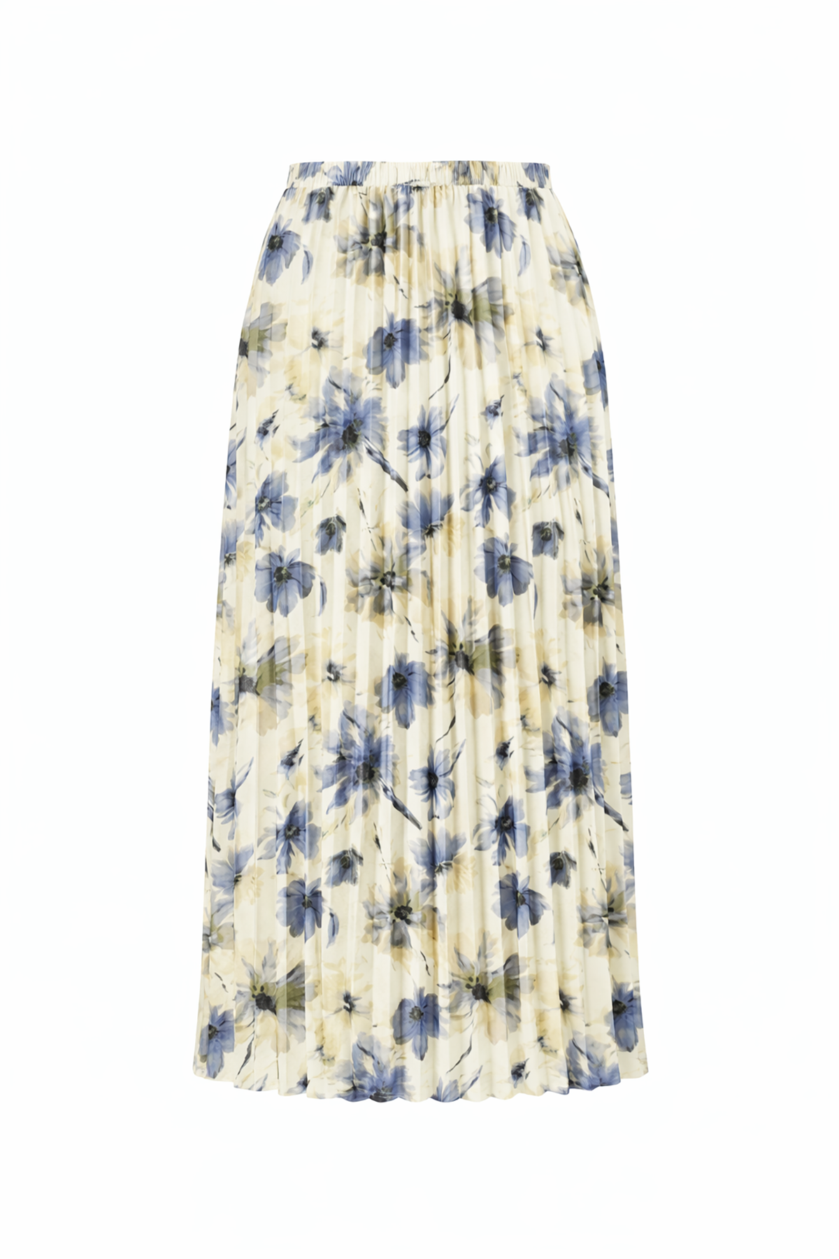 Floral patterned skirt on a white background