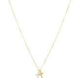 Double Cross Necklace
