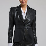 Zella Vegan Leather Blazer